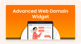 Advanced web domain widget